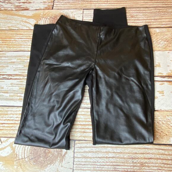 Dolce Cabo black faux leather leggings - Picture 1 of 12
